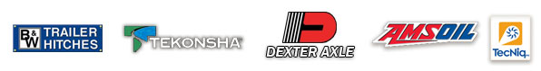 We are an authorized dealer for B&W Hitches, Tekonsha, Dexter Axles, and More!